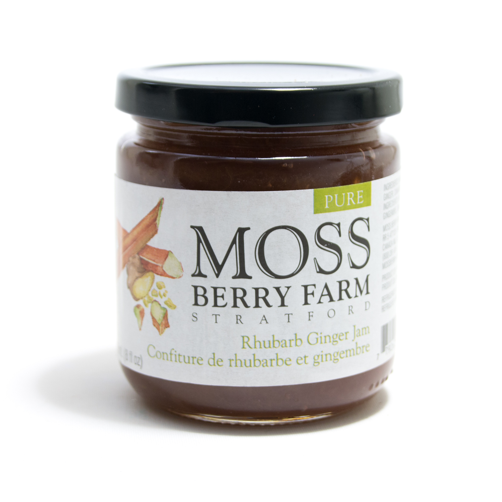 Moss Berry Farm Pure Rhubarb Ginger Jam