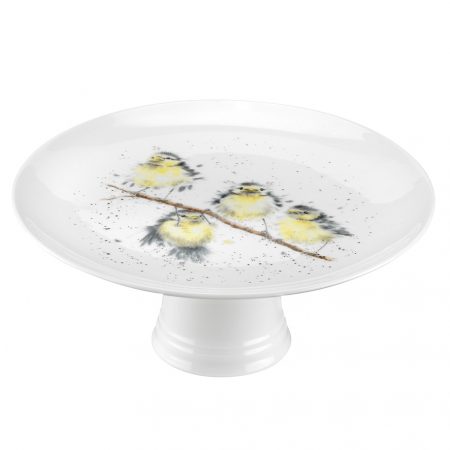 Wrendale Designs Footed Cake Plate - Hanging Out With Friends