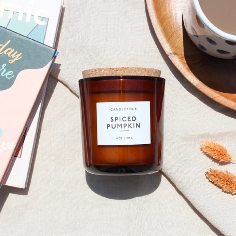 Candlefolk Soy Candle - Spiced Pumpkin