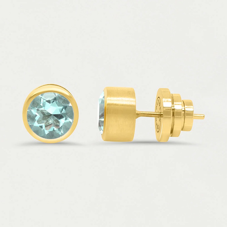 Dean Davidson Signature Midi Knockout Stud Earrings - Aquamarine