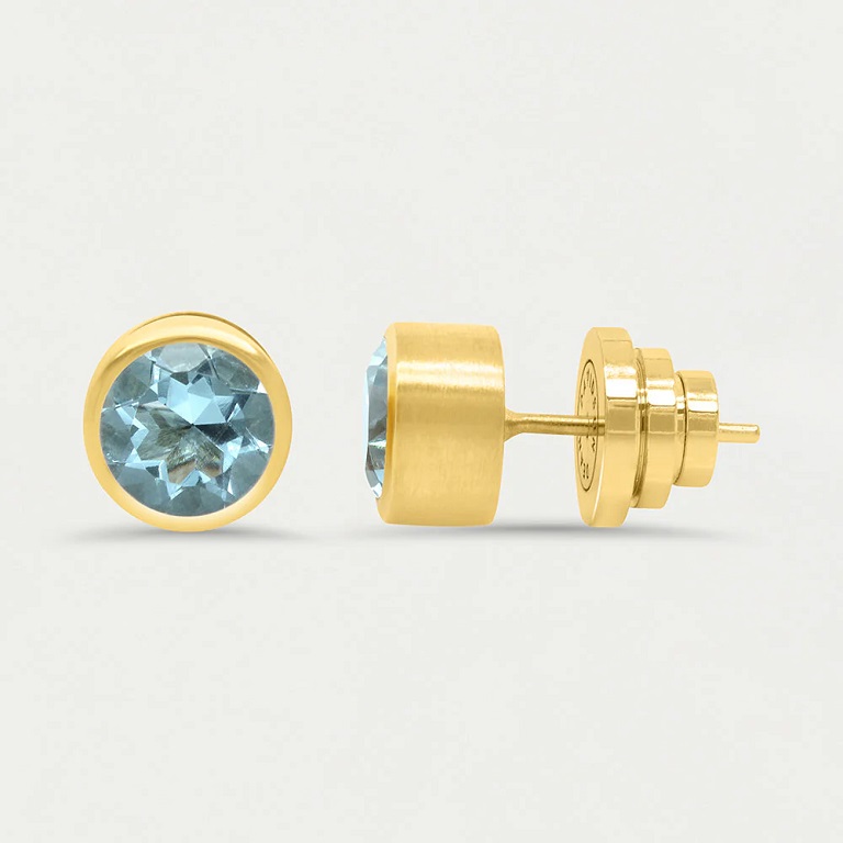 Dean Davidson Signature Midi Knockout Stud Earrings - Blue Topaz
