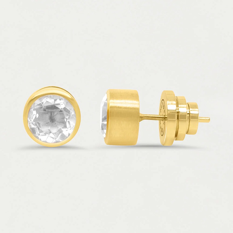 Dean Davidson Signature Large Knockout Stud Earrings - Crystal Quartz