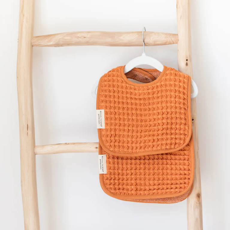 Bella Tunno Baby Bib & Burp Cloth - Pumpkin - Image 4