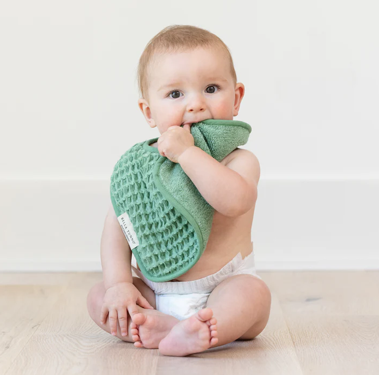 Bella Tunno Baby Bib & Burp Cloth - Sea Foam - Image 3