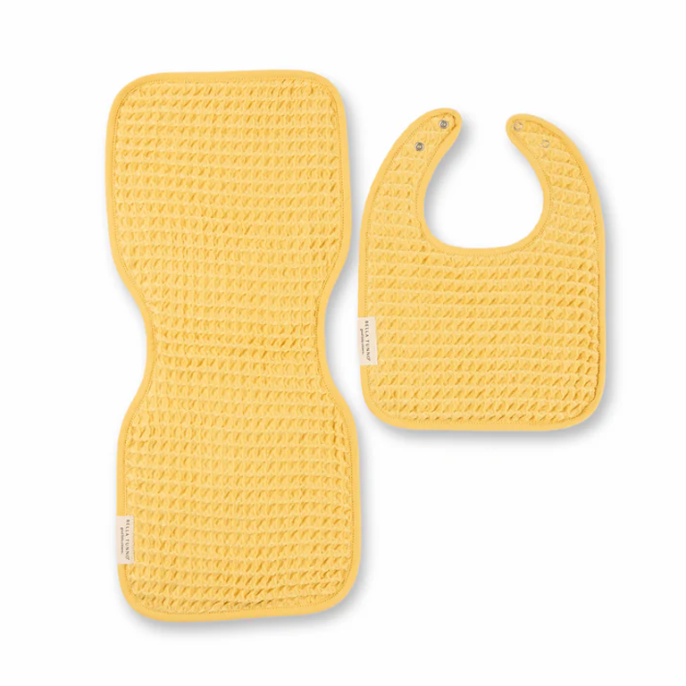 Bella Tunno Baby Bib & Burp Cloth Set - Sunshine - Image 2