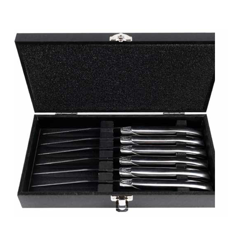 Laguiole Du Monde Stainless Steel Steak Knives - Set of 6 - Image 2