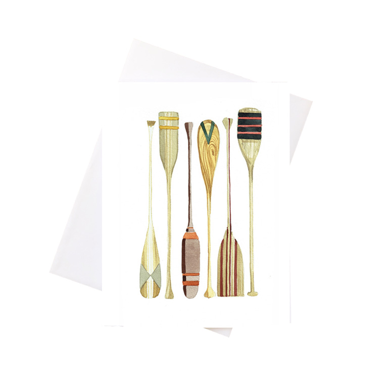 Niki Kingsmill Greeting Card - Oars