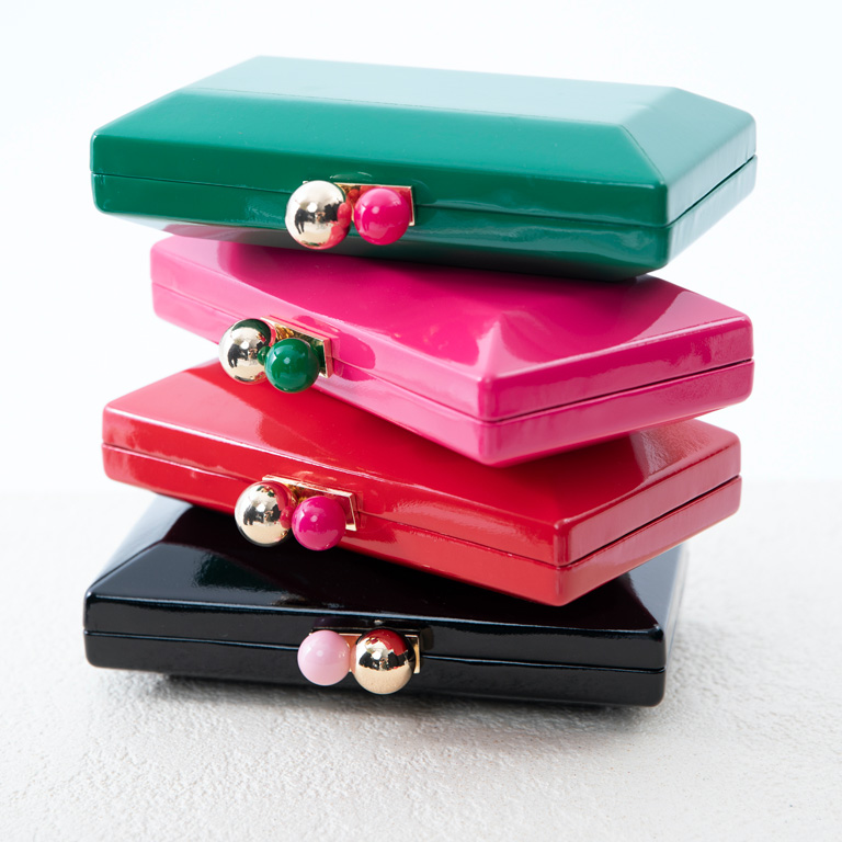 Shiraleah Clutch - Mackenzie Minaudiere Pink - Image 2