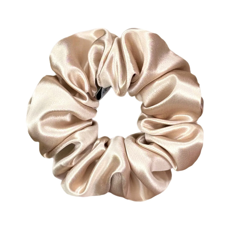 HoneyLux Silk Scrunchie - Champagne