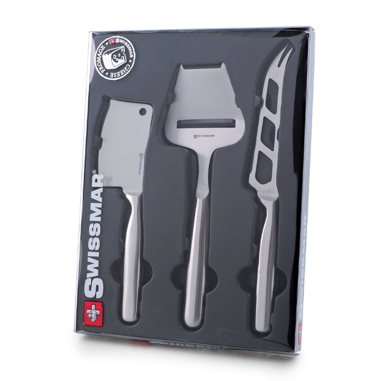 Swissmar Cheese Knife Set - Stainless Steel 3 Piece Set - Image 2