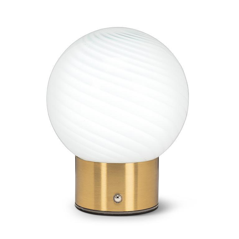 Abbott LED Lamp Swirl Ball - White - Image 2