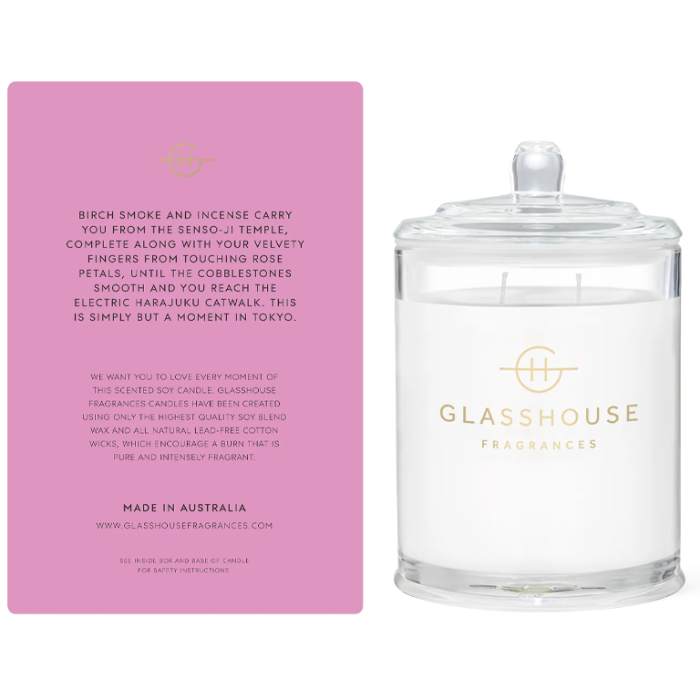 Glasshouse Fragrances Candle 380g - A Moment in Tokyo - Image 2