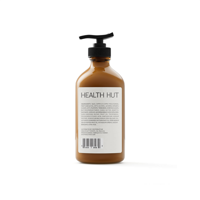 Health Hut Hand & Body Lotion - Vetiver, Black Pepper & Peru Balsam - Image 2