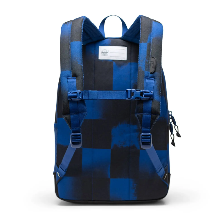 Herschel Supply Co. Heritage Backpack Youth - Stencil Checker Sodalite Blue - Image 4