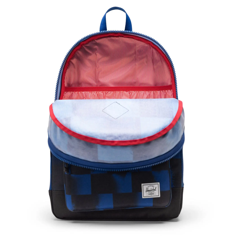 Herschel Supply Co. Heritage Backpack Youth - Stencil Checker Sodalite Blue - Image 3
