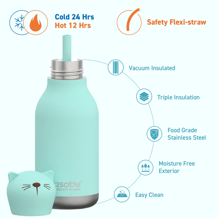 Asobu Bestie Water Bottle - Kitty - Image 3