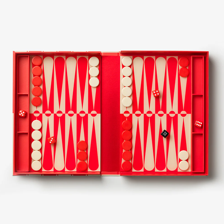 Printworks The Art of Backgammon - Red & Cream - Image 2