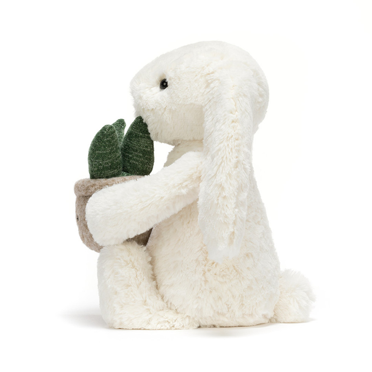 Jellycat Cream Bunny with Plant - Image 2