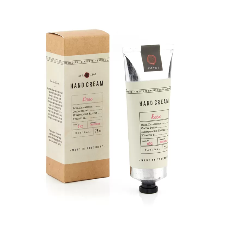 Fikkerts Fruits of Nature Hand and Nail Cream - Rose