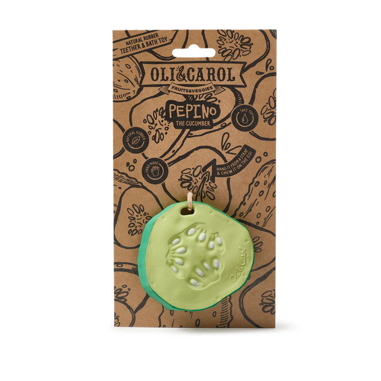 Oli&Carol Teether and Bath Toy - Pepino the Cucumber - Image 2