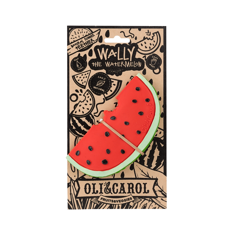 Oli&Carol Teether and Bath Toy - Wally the Watermelon - Image 2