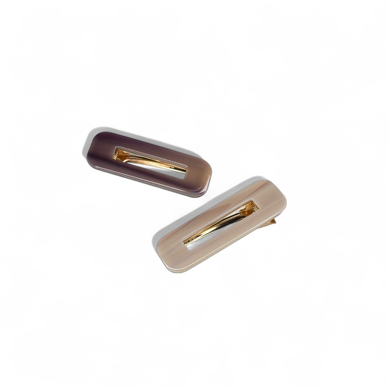 HoneyLux Duo Barrette Set of 2 - Mulberry
