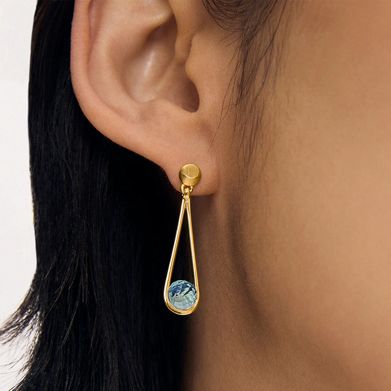 Dean Davidson Petite Ipanema Earrings - Sky Blue - Image 2