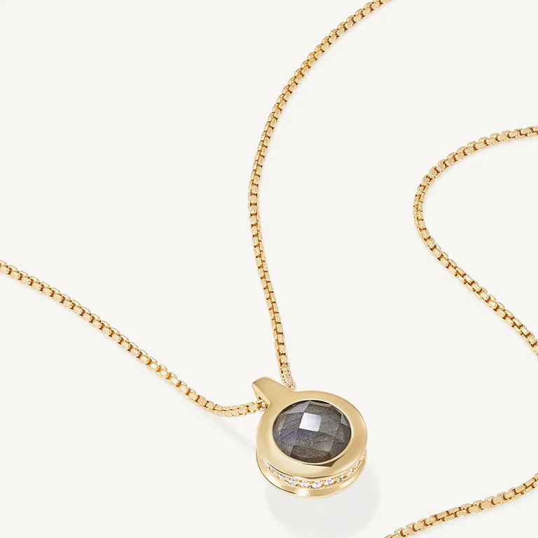 Dean Davidson Mini Ipanema Pendant - Labradorite and Moonstone - Image 4