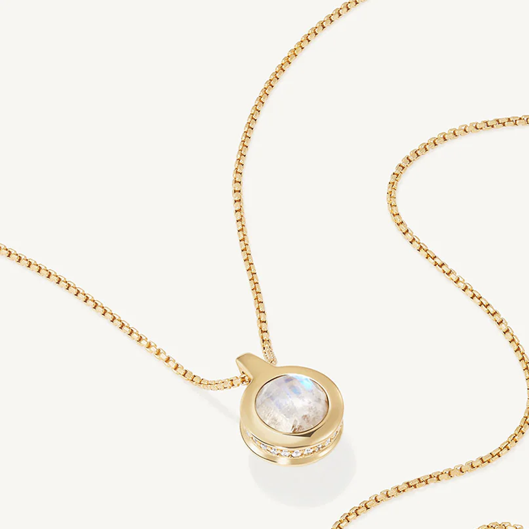 Dean Davidson Mini Ipanema Pendant - Labradorite and Moonstone - Image 3