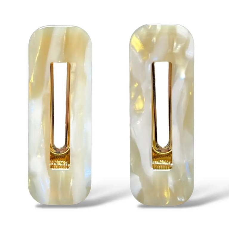 HoneyLux Duo Barrette Set - Blonde - Image 2