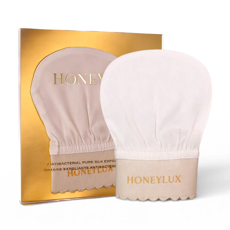 HoneyLux Silk Exfoliating Mitt - Face