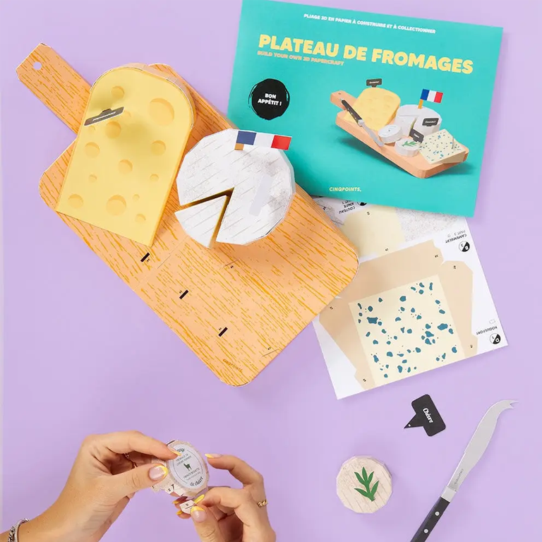 Cinqpoints 3D Paperfood - Cheese Board - Image 3