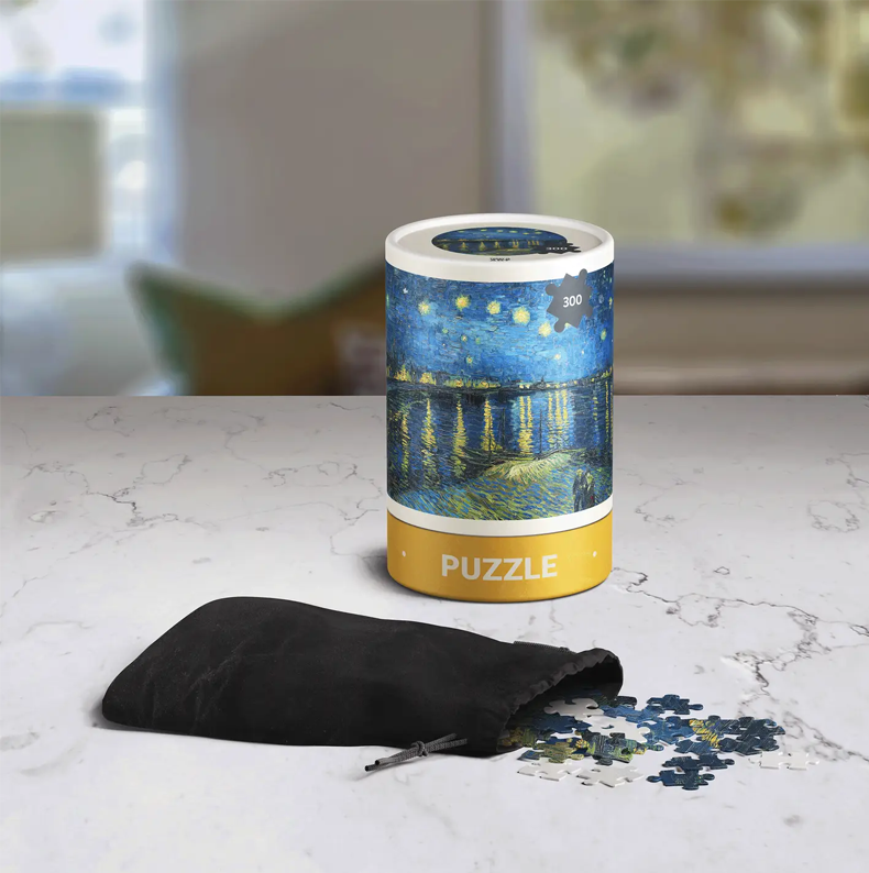 Today Is Art Day Puzzle - VINCENT VAN GOGH | Starry Night Over The Rhône - Image 3