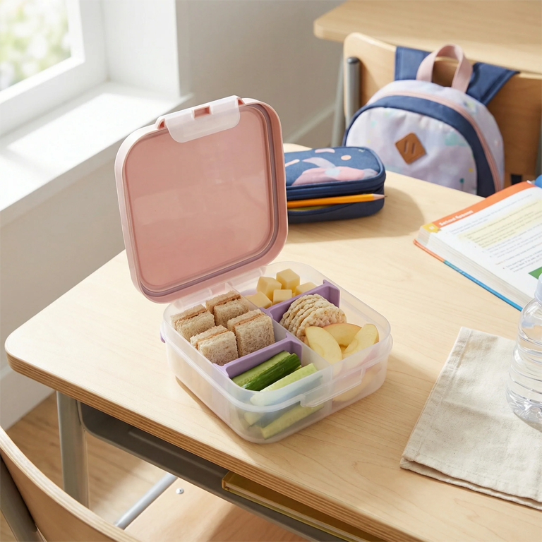 Melii Mini Lunch Bow with Handle - Pink - Image 3